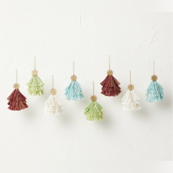 NWT tassel star filler ornaments opalhouse 8 pieces 4 boxes available Christmas - Picture 4 of 5